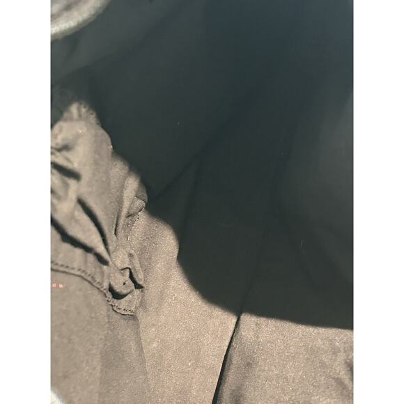 Eddie Bauer‎ Black & Off-White Plaid Wool Leather Soft Handbag Purse - Picture 7 of 11